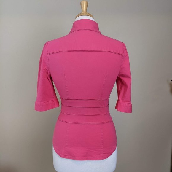 Bebe Hot Pink Blouse - Picture 4 of 8